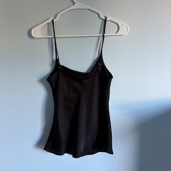 Express - Black satin cowl neck tank top, size XS - Picture 2 of 2